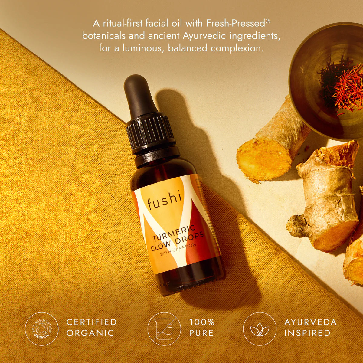 Turmeric Glow Drops with Saffron