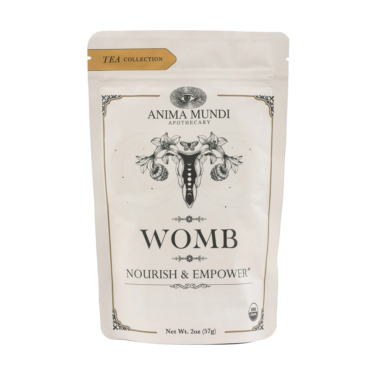 Anima Mundi Womb Tea 2 oz (57 g), front of pouch