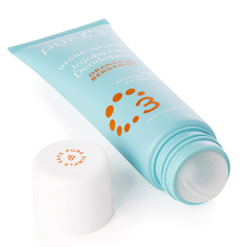 Ozone-Infused Jojoba Oil Roll On Deodorant - Orange & Bergamot