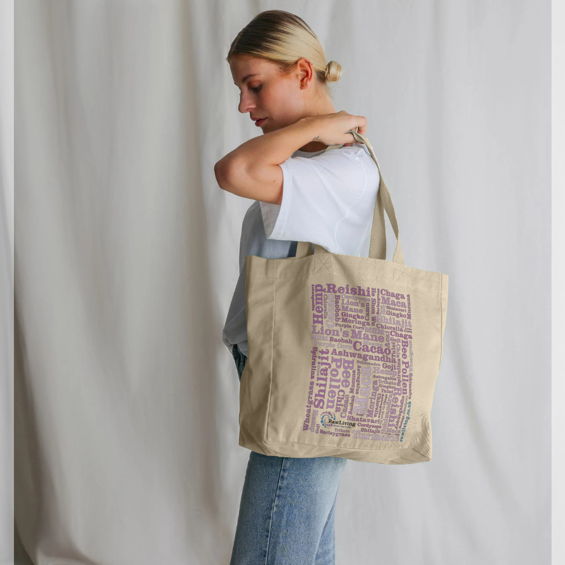 Superfoods Cloud Organic Cotton Shopper Bag