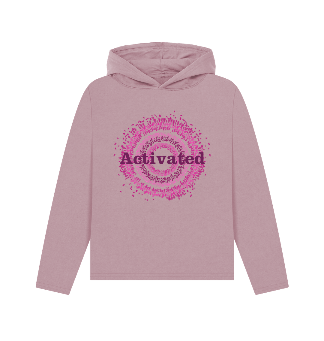 Mauve Printed Hoody