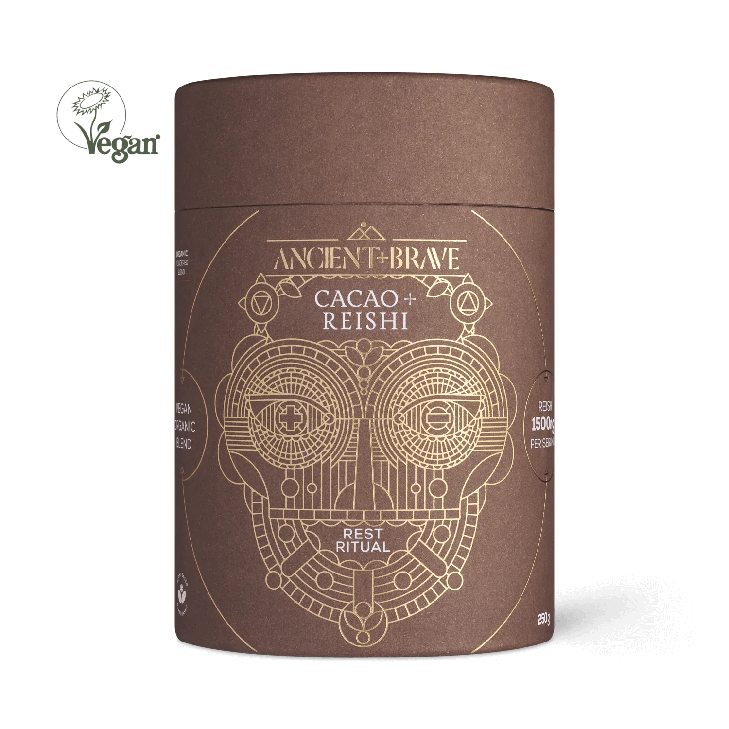 Ancient &amp; Brave - Cacao + Reishi (250g)