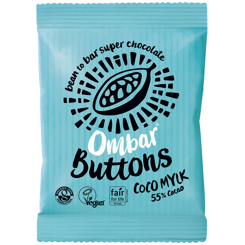 Ombar Coco Mylk Buttons Organic Chocolate (25g)
