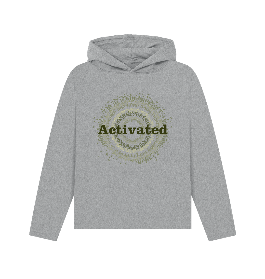 Athletic Grey Printed Hoody