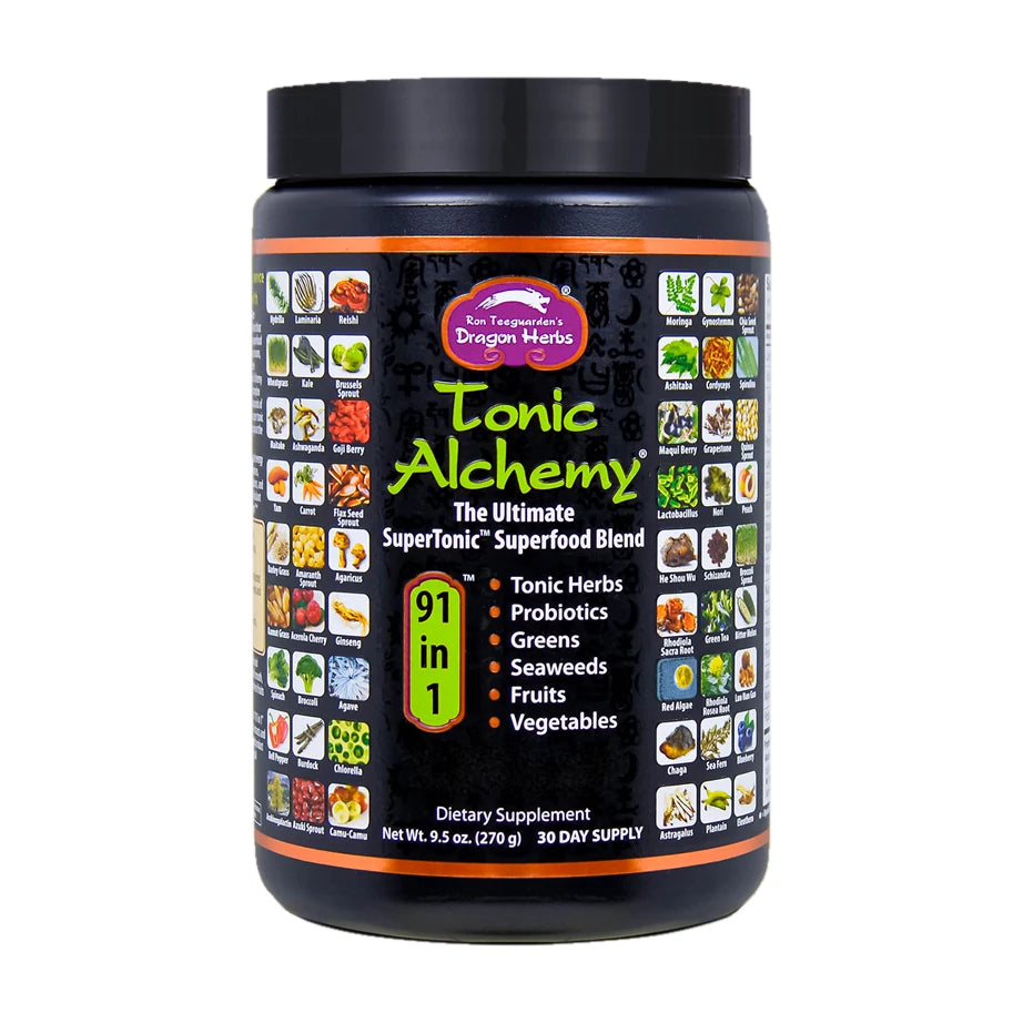 Dragon Herbs Tonic Alchemy 9.5 oz (270 g), front of tub