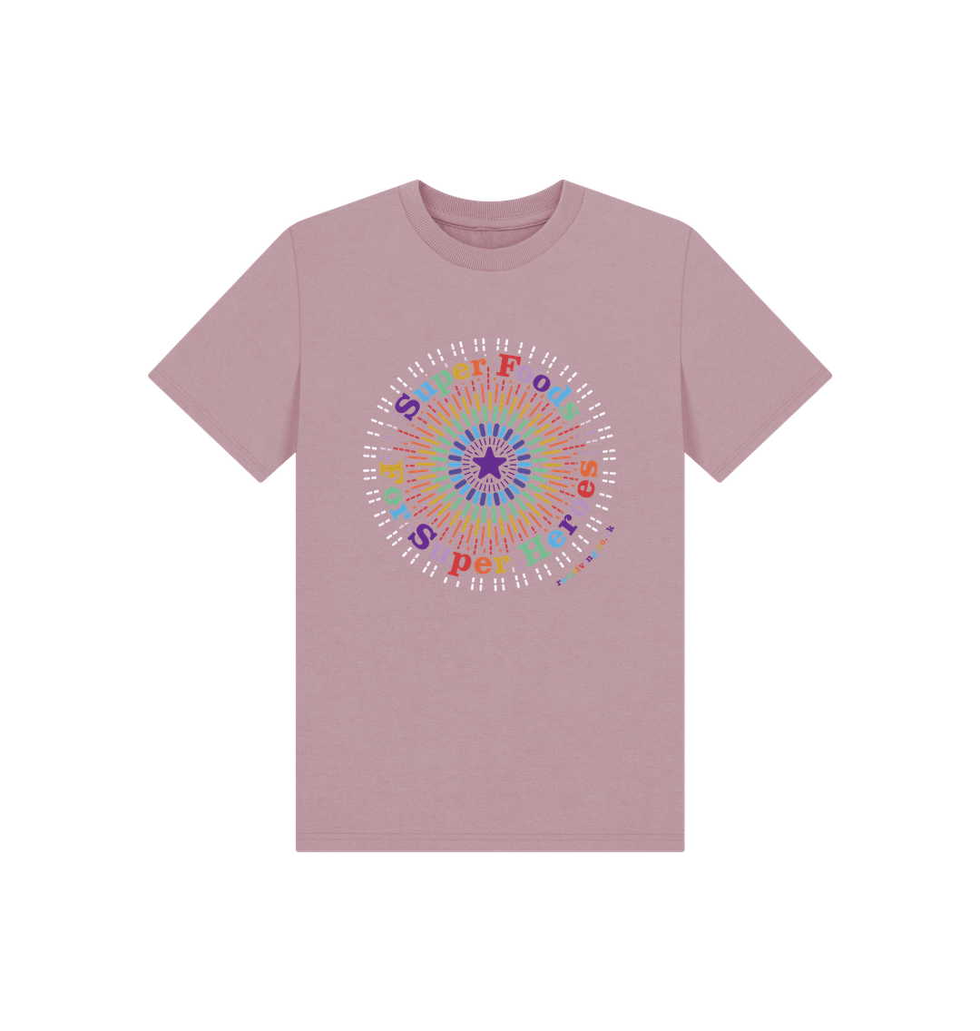 Mauve Printed Kids T-Shirt