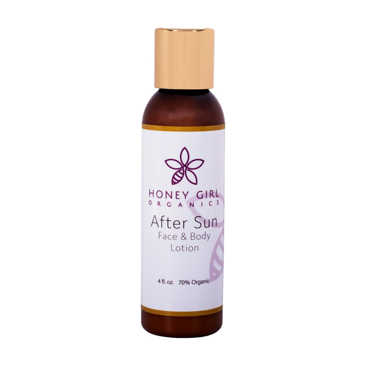 Honey Girl Organics After Sun Face & Body Lotion 4 fl oz, front of bottle
