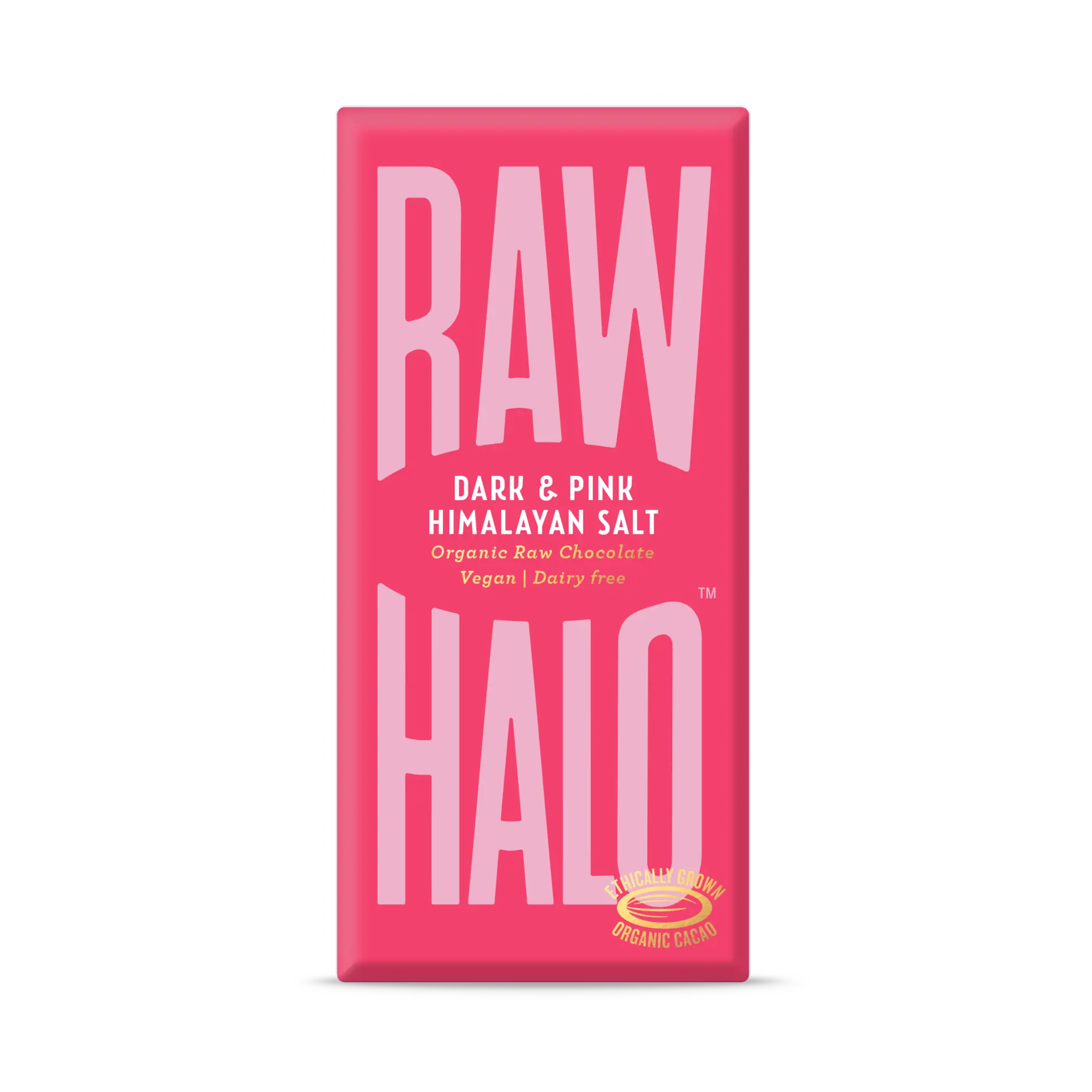 Dark & Pink Himalayan Salt Organic Raw Chocolate Bar (70g)