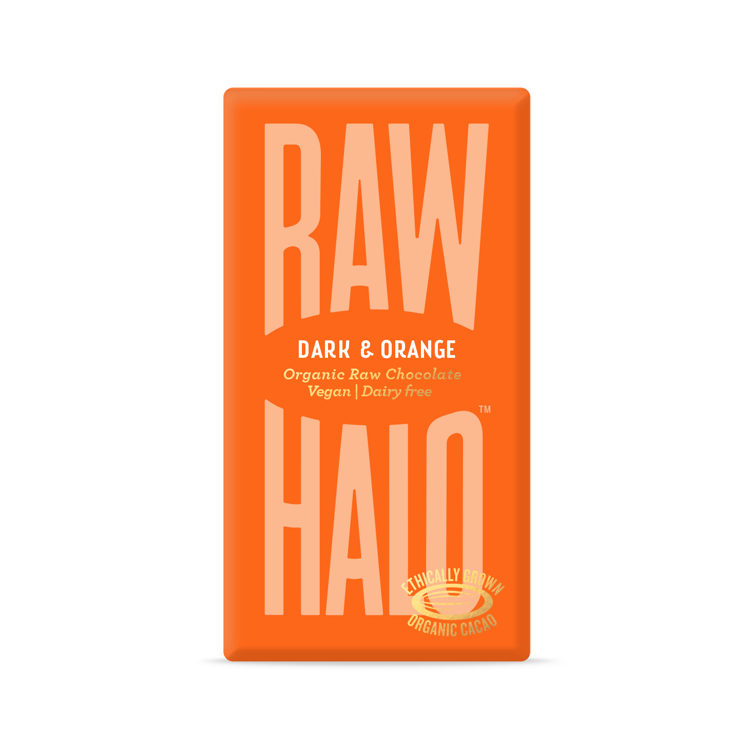 Dark & Orange Organic Raw Chocolate Bar (35g)