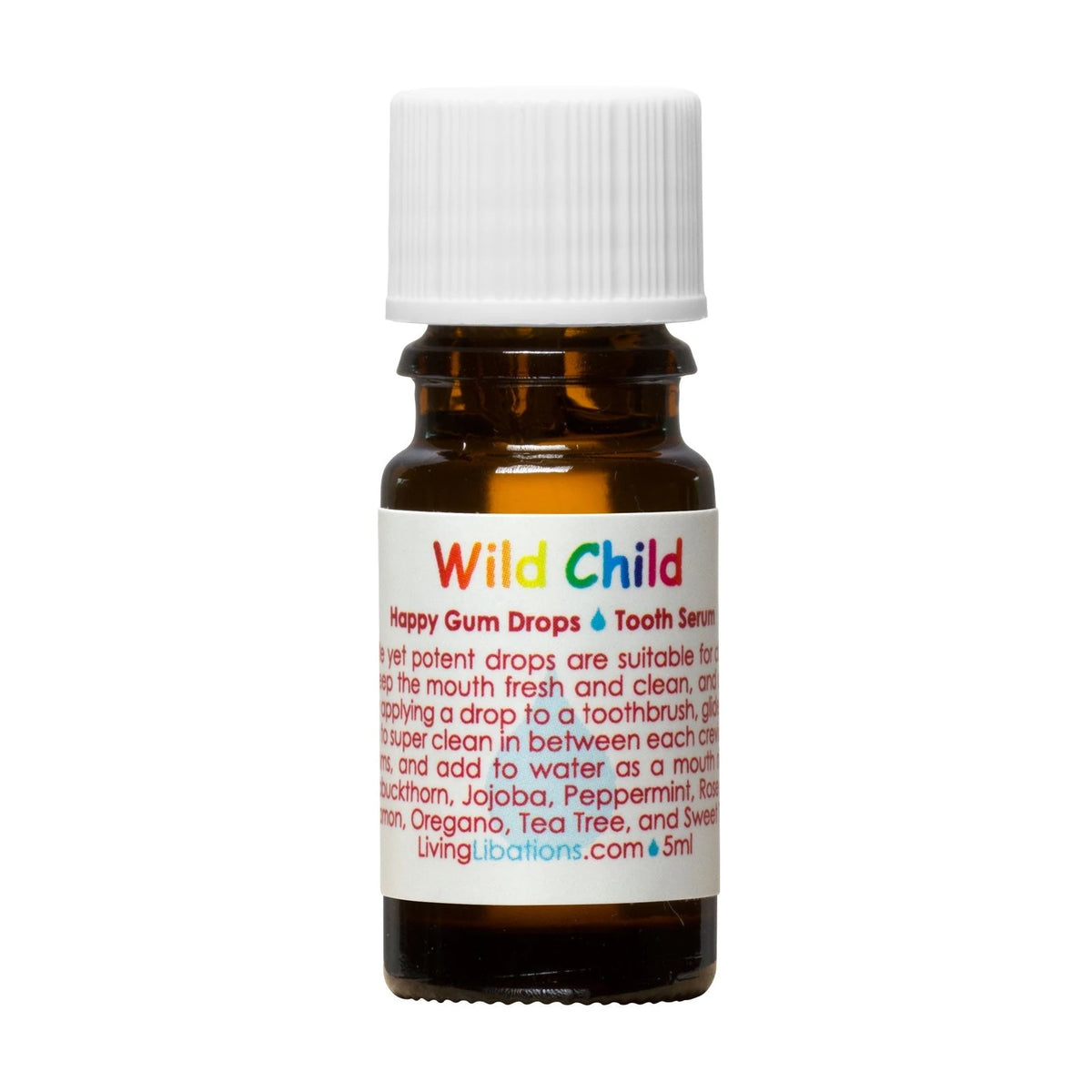 Living Libations Wild Child Happy Gum Drops 5ml, front of bottle