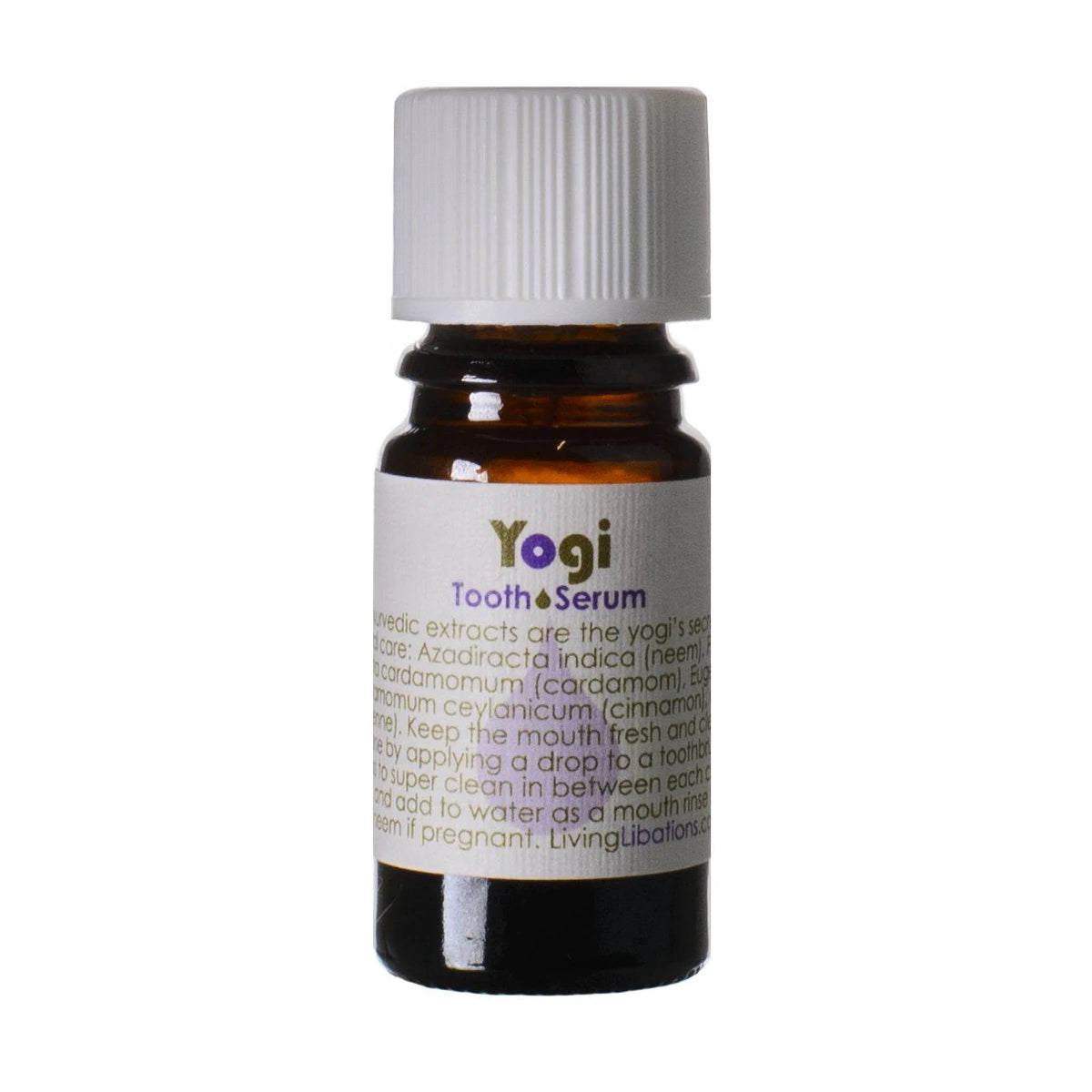 Living Libations Yogi Tooth Serum 5ml, front of bottle