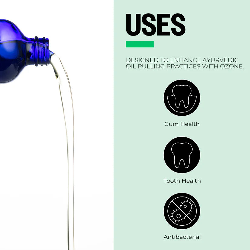 Ozone-Infused Oil Pulling Solution - Peppermint