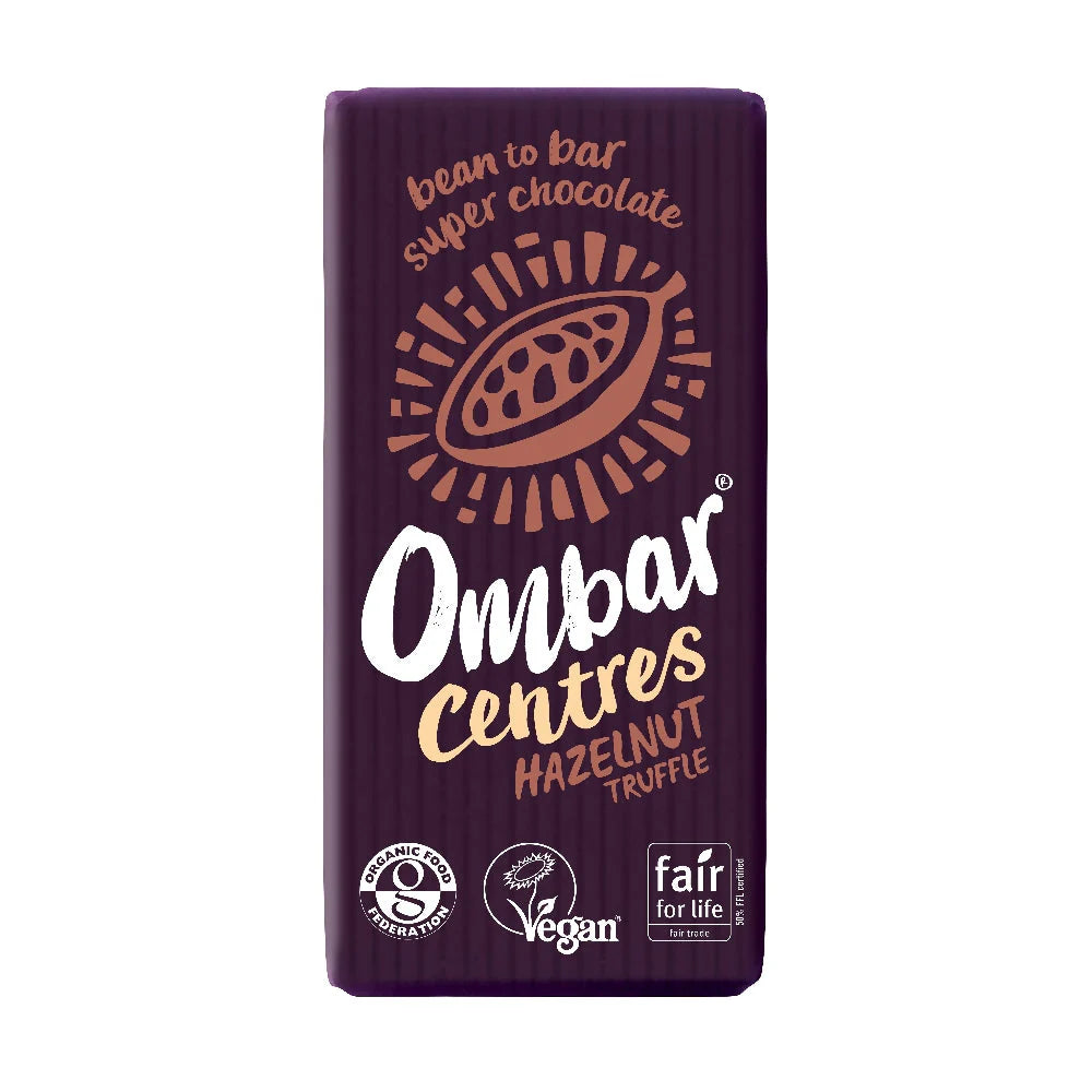 Ombar Centres Hazelnut Truffle Organic Chocolate (35g, 70g)