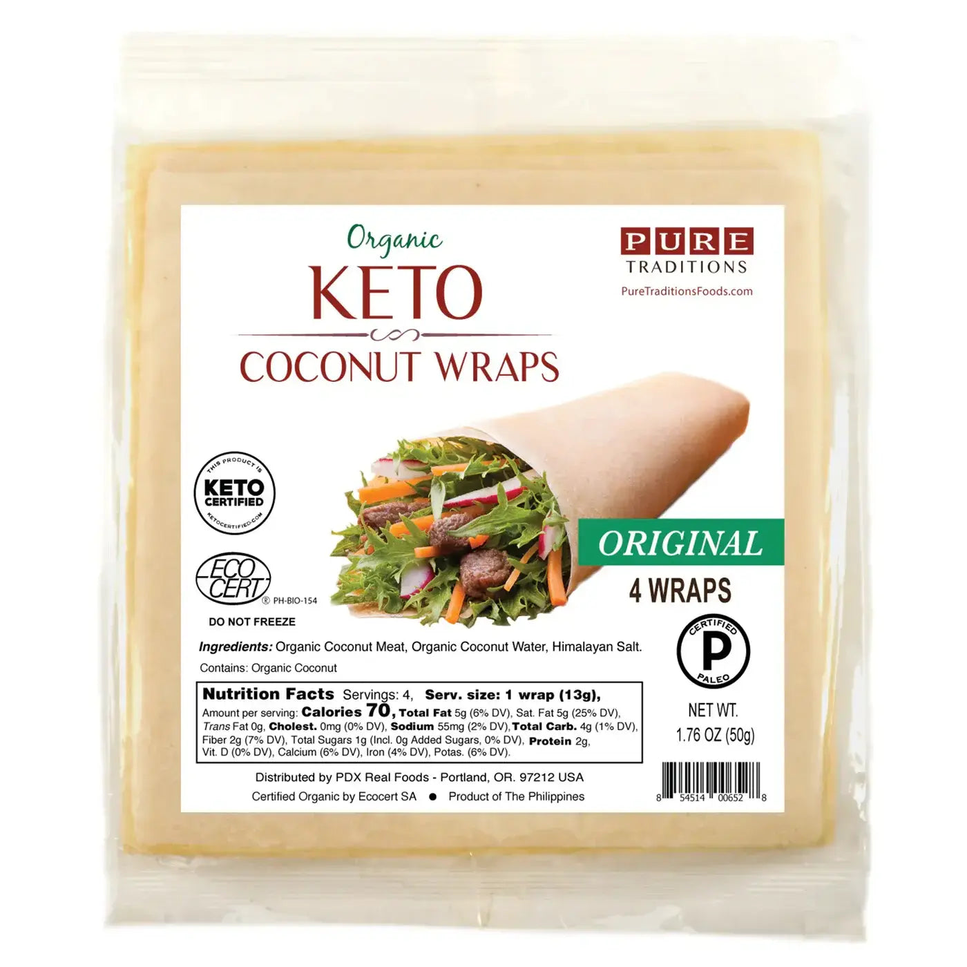 Organic Keto Pure Coconut Wraps | Improveat | Raw Living UK | Improv'eat Organic Original Coconut Pure Wraps are made of Pure Coconut Ingredients. A Raw & Healthy Keto Wrap Alternative prepared with Wisdom & Creativity.