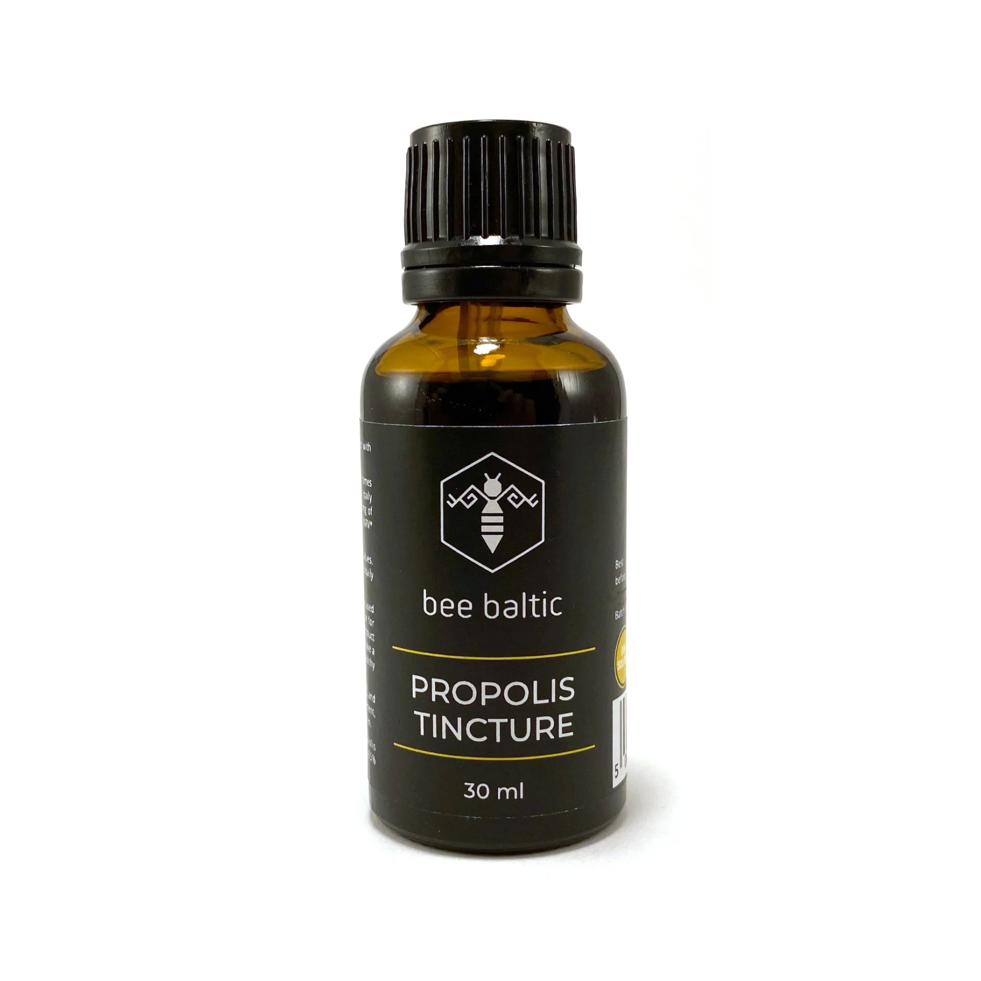 Propolis Tincture (30ml) | Bee Baltic | Raw Living UK | Bee Product | Bee Baltic's Propolis Tincture is an oral solution for daily use. It is natural substance known for its anti-viral, anti-bacterial & anti-fungal properties.
