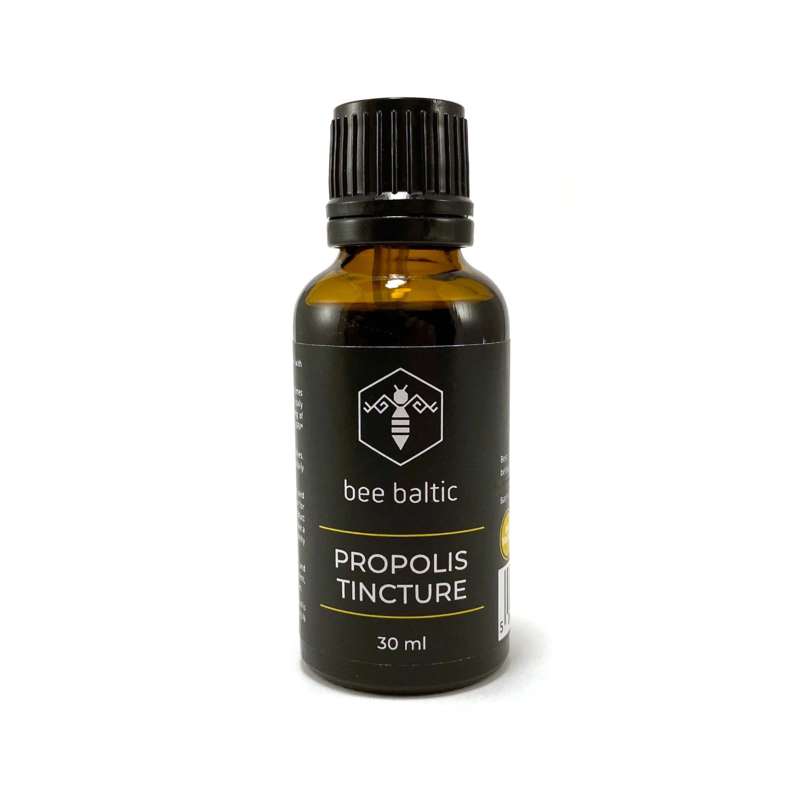 Propolis Tincture (30ml) | Bee Baltic | Raw Living UK | Bee Product | Bee Baltic's Propolis Tincture is an oral solution for daily use. It is natural substance known for its anti-viral, anti-bacterial & anti-fungal properties.