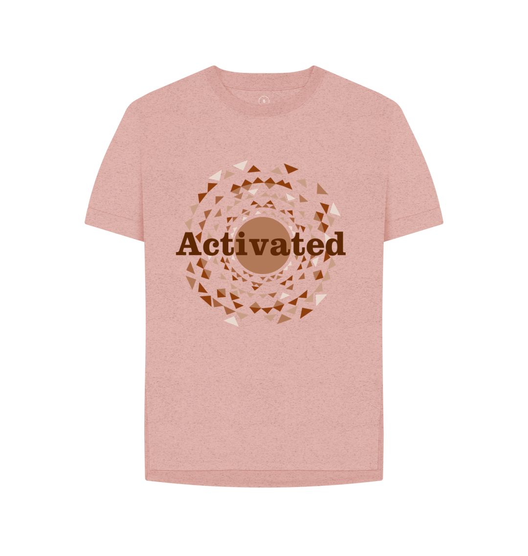 Sunset Pink Activated Womens Relax Tshirt1
