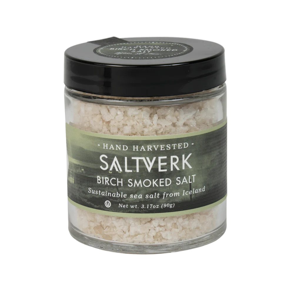Birch Smoked Sea Salt | Saltverk | Raw Living UK | Raw Foods | Saltverk Birch Smoked Sea Salt: Handcrafted & Artisanal Salt Smoked with Icelandic Birch. The salt is dried over birch smoke according to an old tradition!