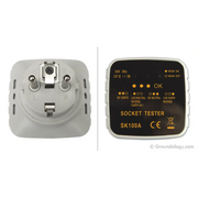 Grounding Socket Tester (EU) | Groundology | Raw Living UK | EMF & Energy Protection | Groundology Socket Tester (EU) verifies that a EU type mains outlet socket is wired properly and grounded. It's worth checking older properties, in particular.