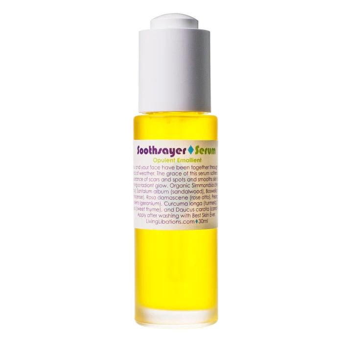 Soothsayer Serum | Living Libations | Raw Living UK | Beauty | Skin Care | Living Libations Soothsayer Serum: Natural & Vegan, this serum - high in Sandalwood & Nourishing Essences – reduces scars & effects of environment elements.