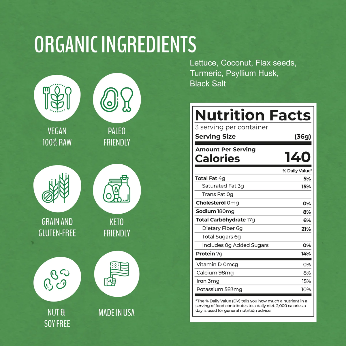 WrawP Organic Wraps - Veggie Life