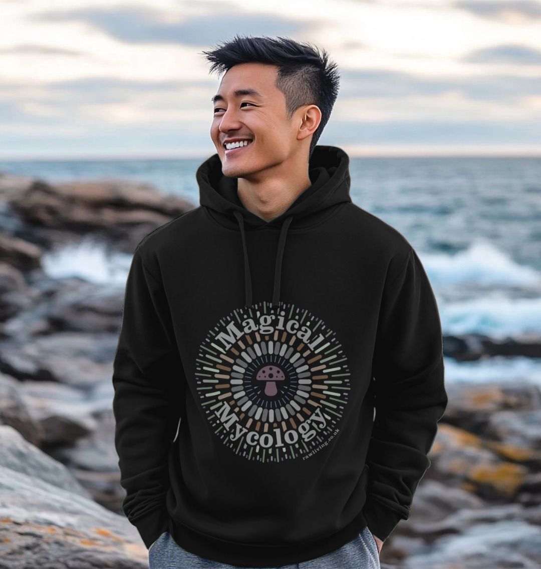 Men&#39;s Organic &amp; Recycled Cotton Hoodie - Magical Mycology