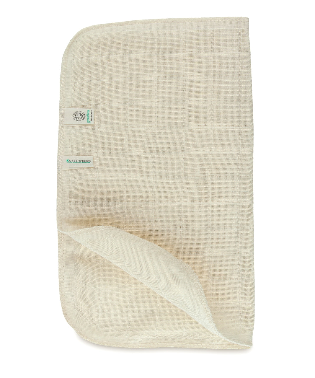 Organic Cotton & Muslin Face Cloth (25cm x 25cm) | Greenfibres | Raw Living UK | House & Home | Bath & Shower | Beauty | Greenfibres Organic Brushed Cotton Muslin Cloth (25cm x 25cm): perfect for cleansing and exfoliating the face, or taking off masks and other facial treatments.