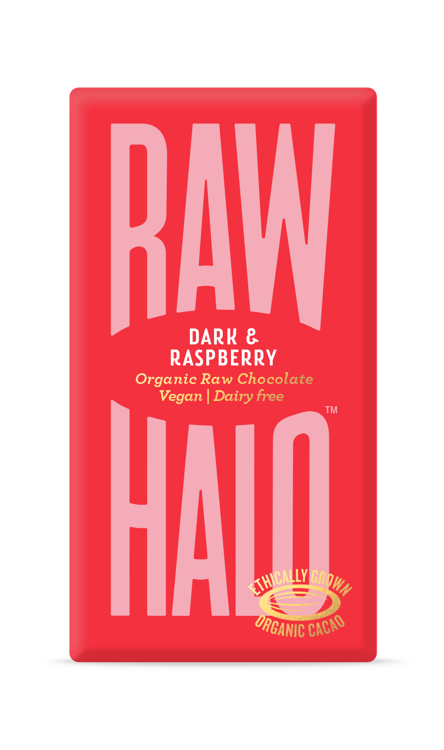 Raw Halo - Dark Raspberry Organic Raw Chocolate Bar (35g, 70g)