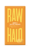 Dark Salted Caramel Organic Raw Chocolate Bar (22g, 35g, 70g) - Raw Halo