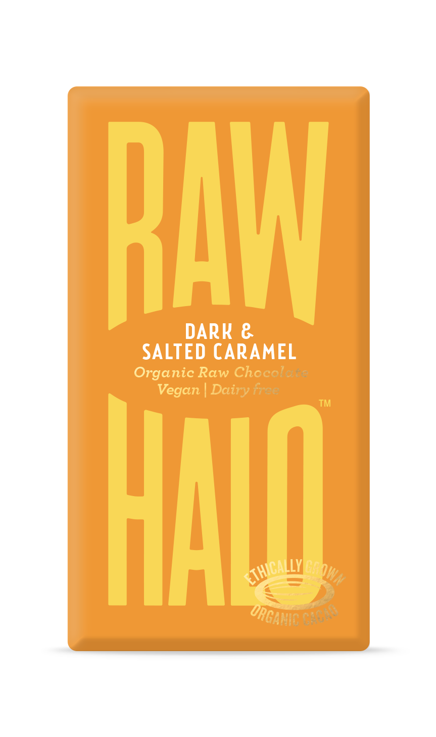 Raw Halo - Dark Salted Caramel Organic Raw Chocolate Bar (70g)