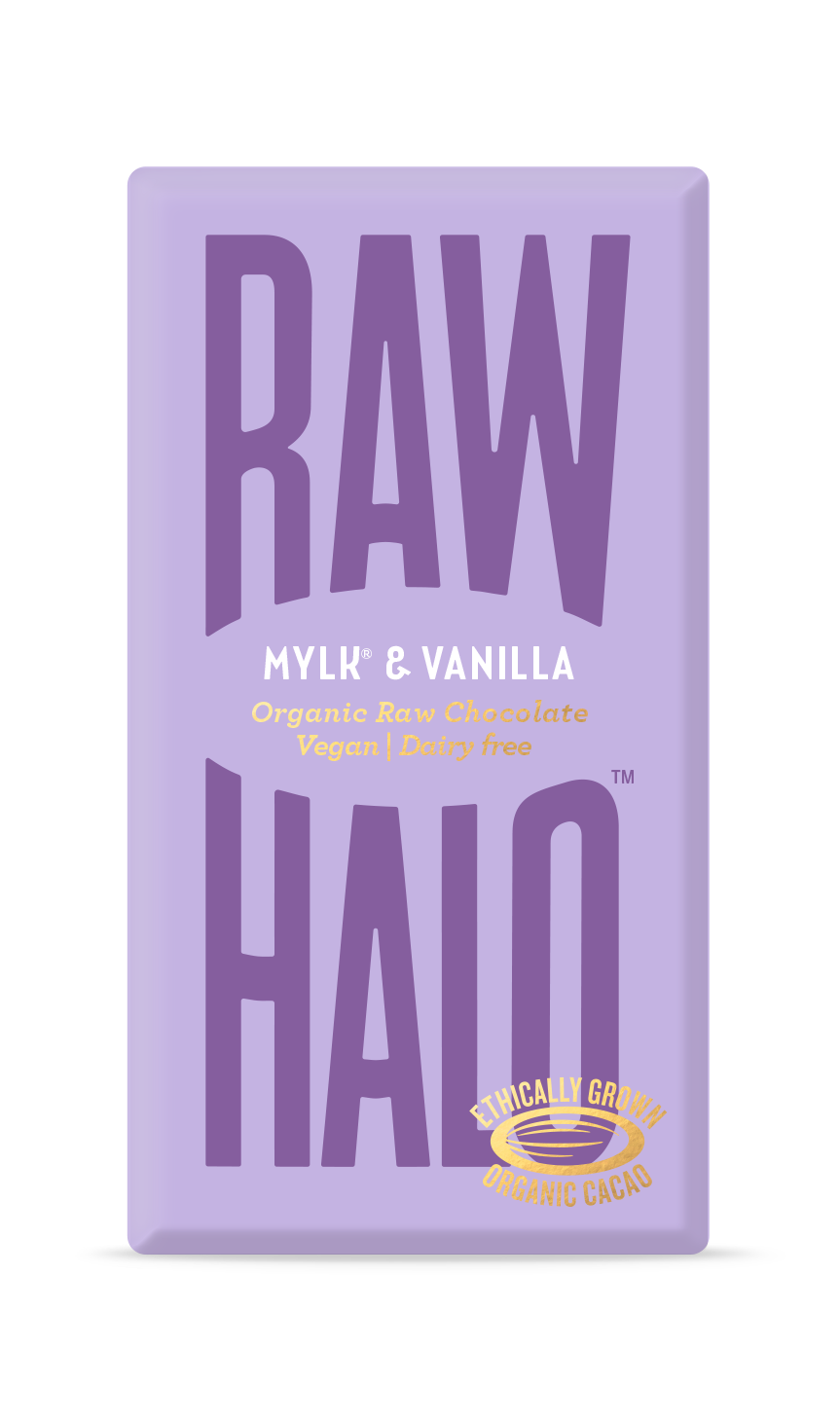 Raw Halo - Mylk &amp; Vanilla Organic Raw Chocolate Bar (70g)