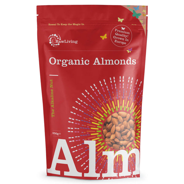 Raw & Organic Almonds (250g, 1kg, 5kg, 25kg) Raw Living UK