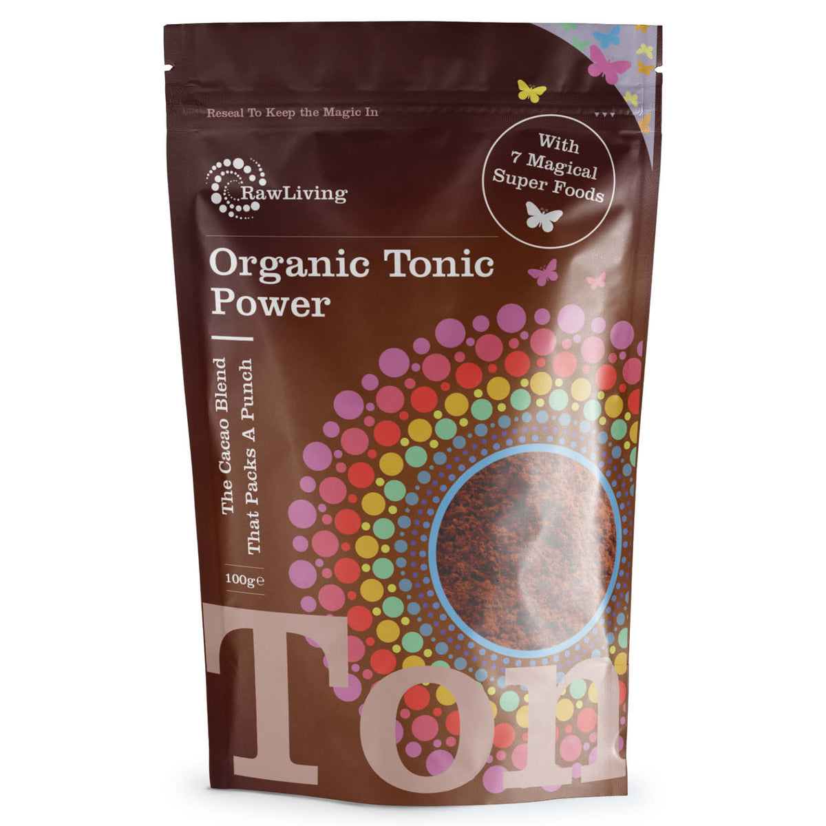 Tonic Power Organic Super Food Blend | Raw Living UK | Raw Living Tonic Power contains Astragalus Root Powder, Cordyceps &amp; Reishi Mushroom Extracts, He Shou Wu Powdered Bark &amp; Schizandra Berry Powder.