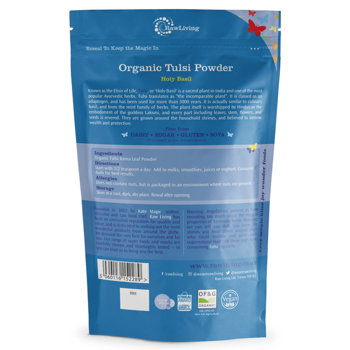 Tulsi (Holy Basil) powder - Organic (100g, 1kg)