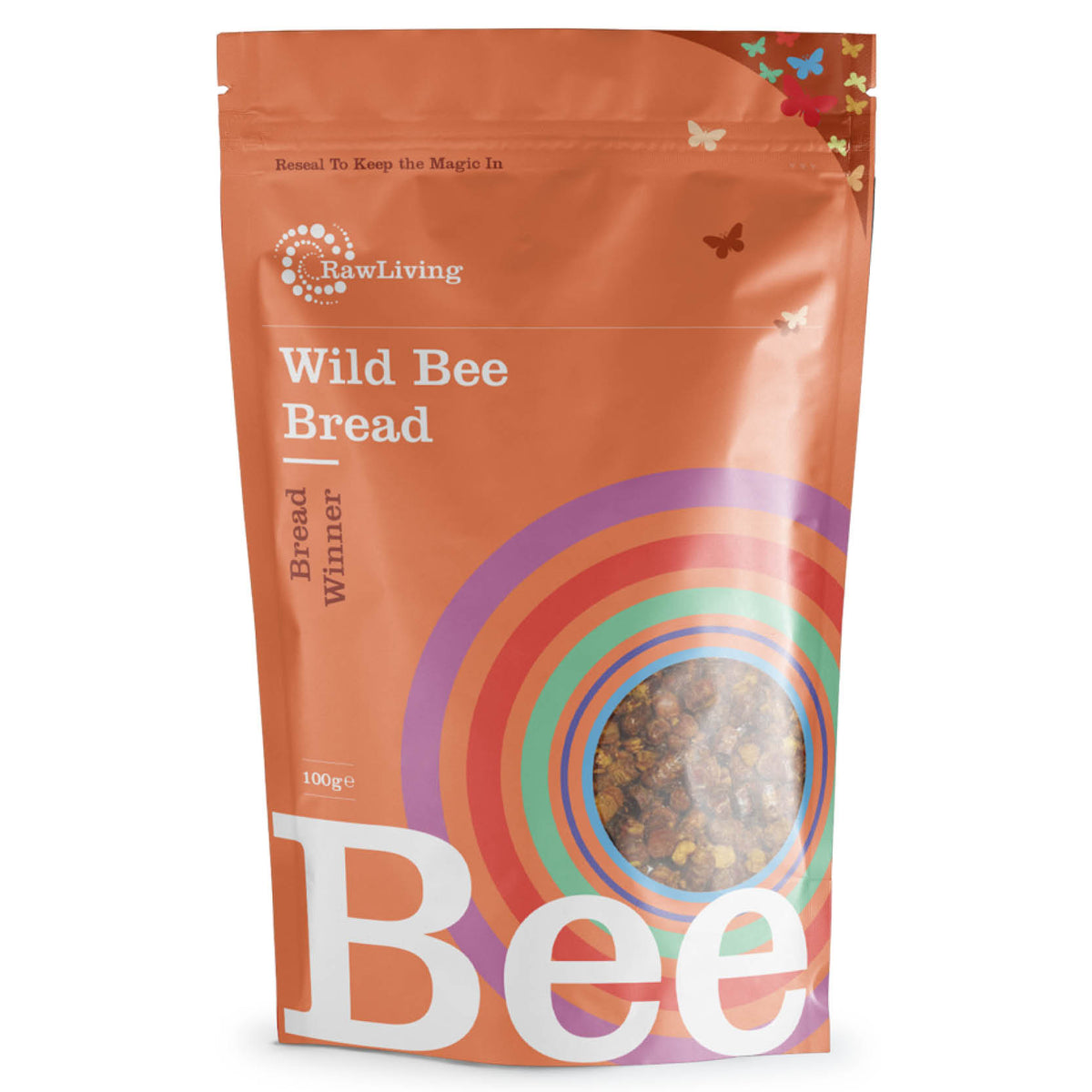 Raw Living Wild Bee Bread: a delicious, fermented, enzymatically-activated food made by bees inside the hive, with around 25% honey or nectar &amp; 70% pollen.Wild Bee Bread (100g, 250, 1kg) | Raw Living UK |