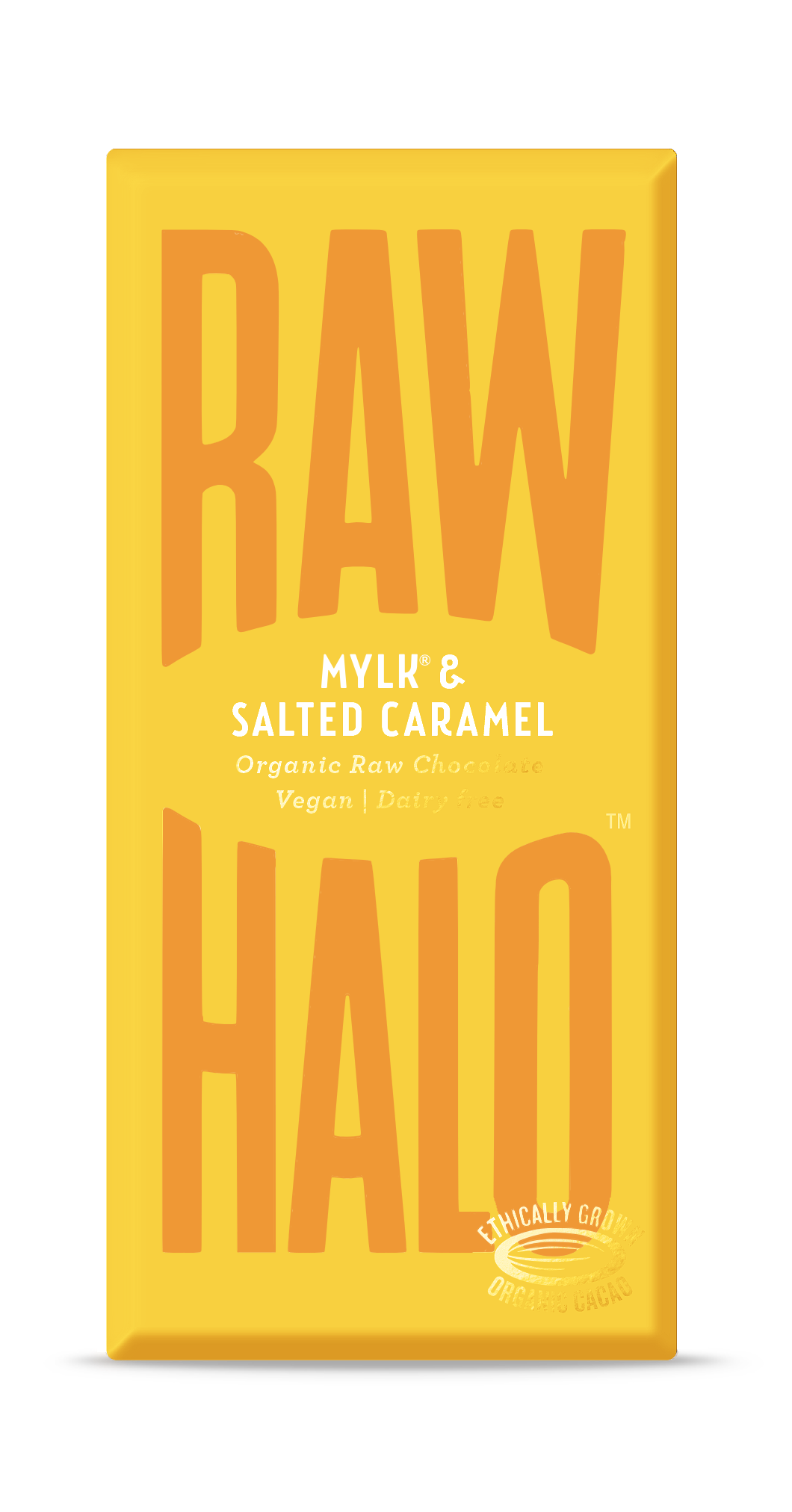 Mylk Salted Caramel Organic Raw Chocolate Bar (35g, 70g) - Raw Halo