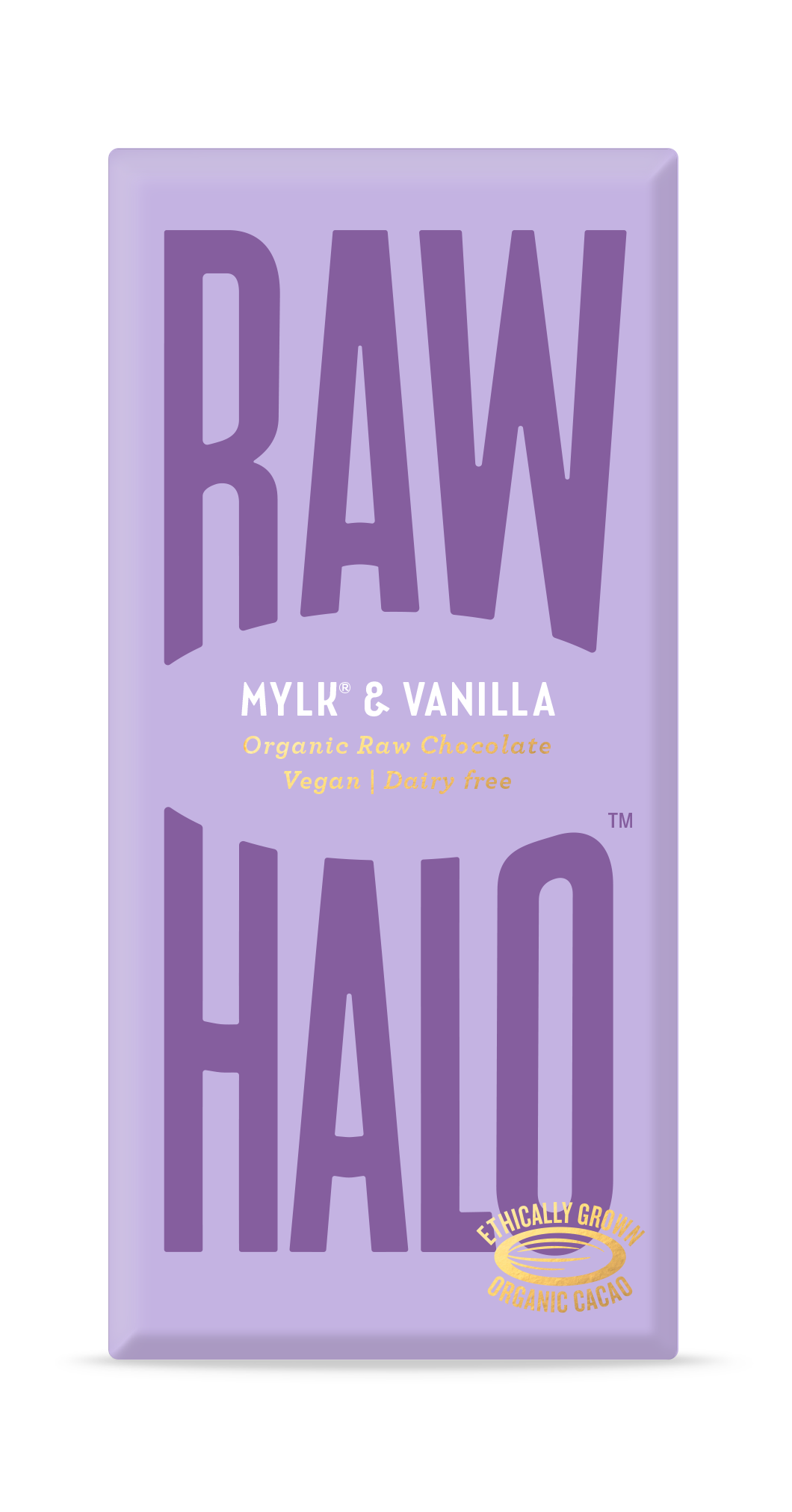 Mylk &amp; Vanilla Organic Raw Chocolate Bar (22g, 35g, 70g) - Raw Halo