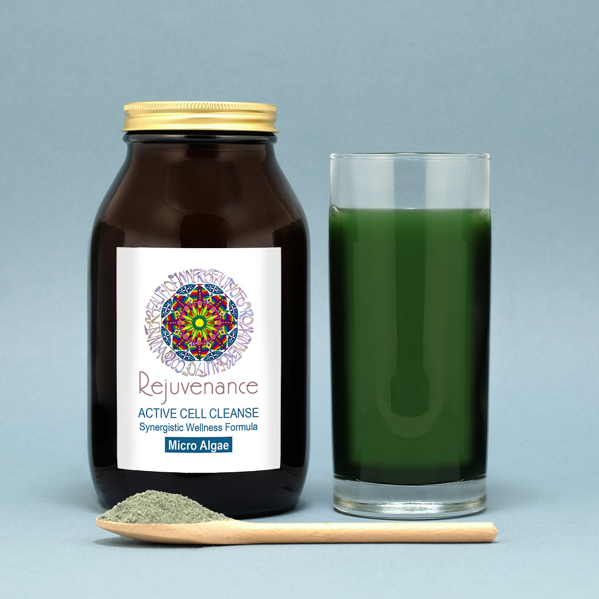 Rejuvenance Active Cell Cleanse with Microalgae | The Clay Cure | Raw Living UK | The Clay Cure Rejuvenance Active Cell Cleanse with Microalgae is a proprietary blend of Clinoptilolite, Green Superfoods, Vitamins, Minerals, and Amino Acids.