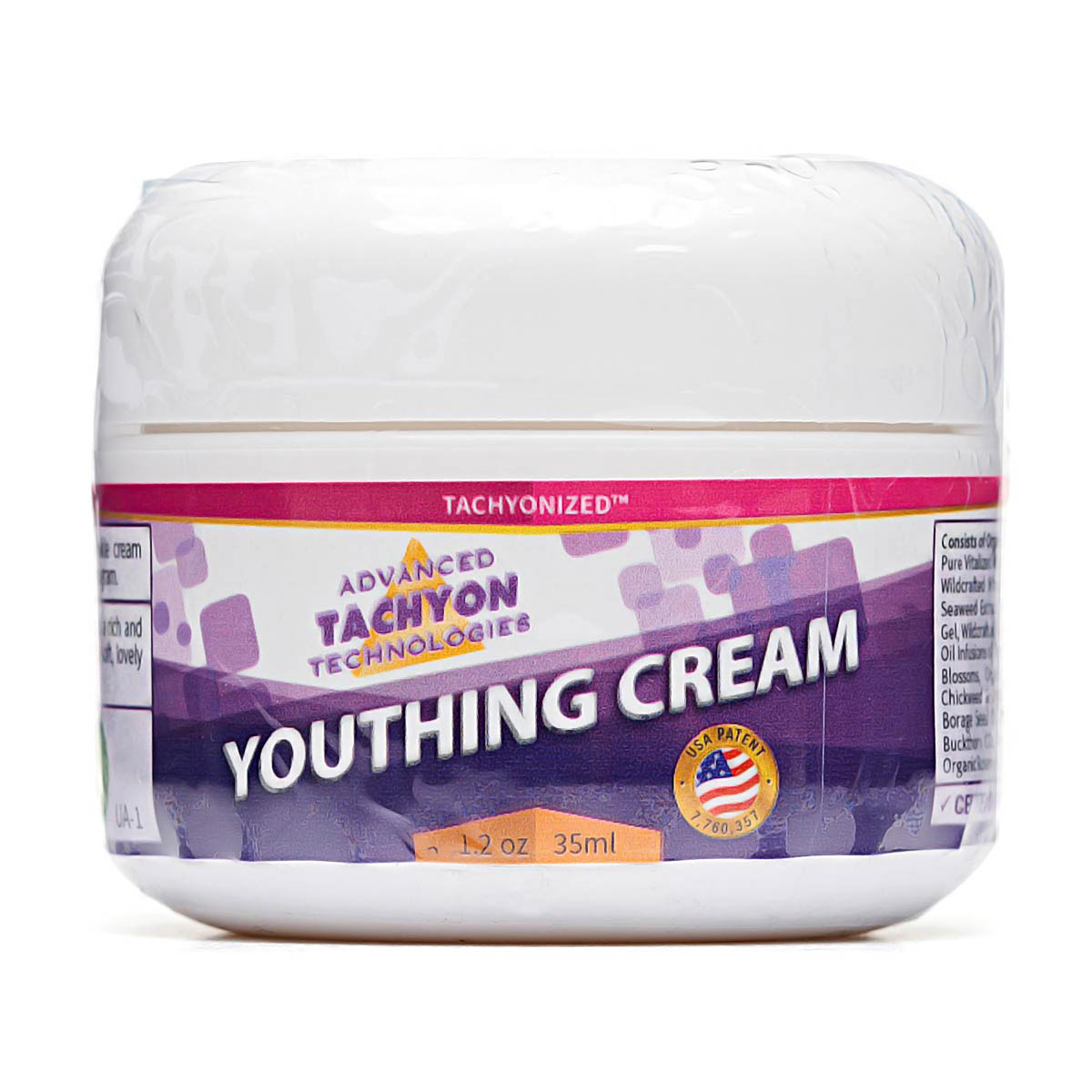 Youthing Cream 35ml | ATT Tachyon | Raw Living UK | Skin Care & Beauty | Advanced Tachyon Technologies Tachyonized Youthing Wrinkle Cream is packed with Vitamins & will leave your skin Moisturised, Smooth, Protected & Regenerated