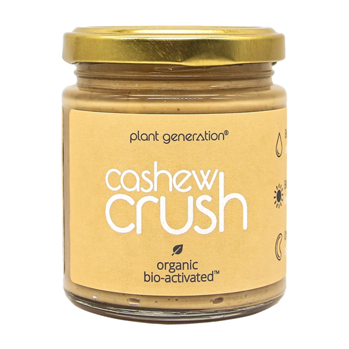 Cashew Crush (170g) | Plant Generation | Raw Living UK | Plant Generation Bio-Activated Cashew Crush Vegan Sugar-Free Nut Butter captures the true, authentic flavour of Cashews. Rich in vitamins &amp; minerals.