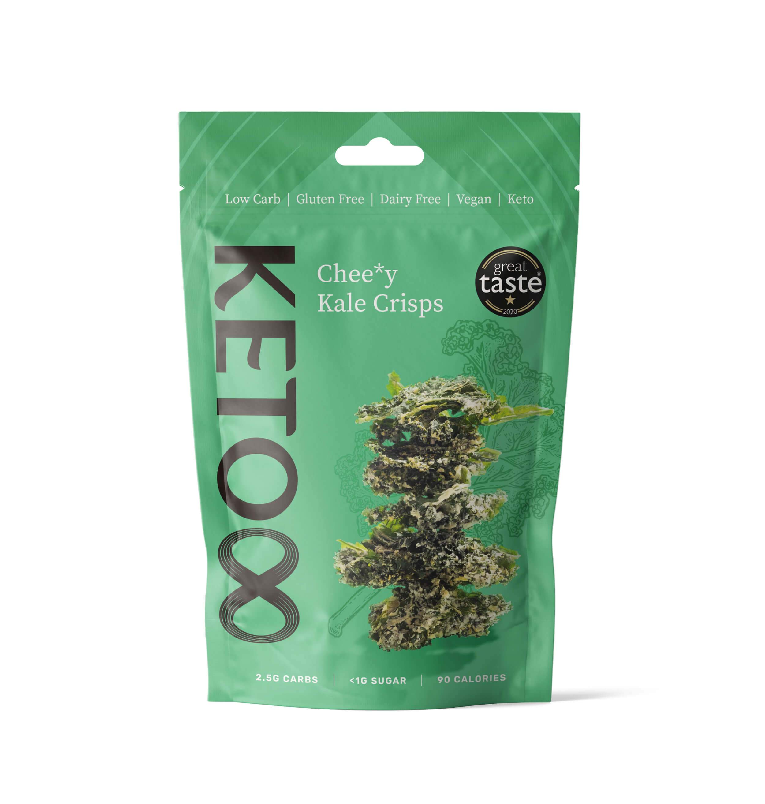 Raw Chee*y Kale Chips (30g) | 8 Foods | Raw Living UK | Eight Foods Raw Chee*y Kale Chips: Deliciously Crunchy, Cheesy-Tasting, but totally Dairy-Free Kale crisps. A Healthy Gluten, Wheat & Refined Sugar-free Snack.
