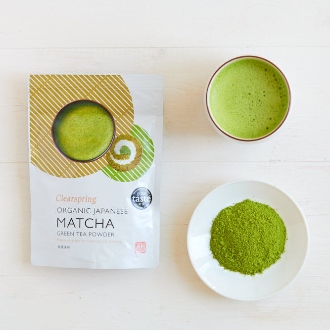 Organic Matcha Powder (40g) | Clearspring | Raw Living UK | Clearspring Organic Premium Japanese Matcha Green Tea Powder is a finely milled vibrant Green Tea Powder made from the highest quality Japanese tea leaves.