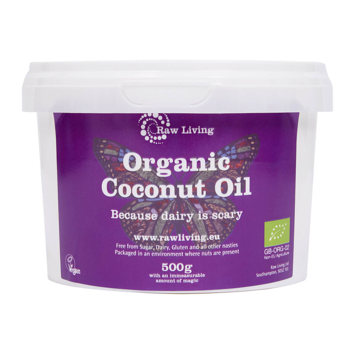 Organic Extra Virgin Coconut Oil Raw Living UK