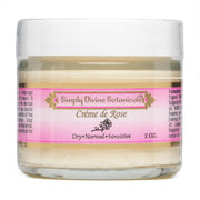 Creme de Rose Moisturizer | Simply Divine Botanicals | Raw Living UK | Skin Care & Beauty | Simply Divine Botanicals Natural Creme de Rose Facial Moisturiser for Dry, Normal & Sensitive Skin. A rich cream that does not clog your pores.