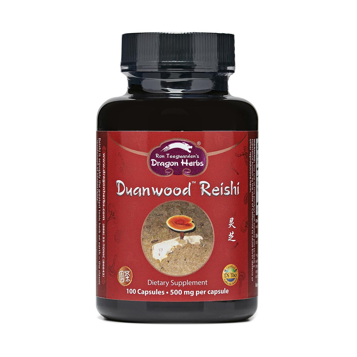 Duanwood Reishi Capsules | Dragon Herbs | Raw Living UK | Tonic Herbs | Mushroom Extracts | Dragon Herbs Duanwood Reishi: this mushroom is the most revered herbal substance in Asia. It&#39;s a Shen tonic said to nourish the spirit &amp; support immunity.