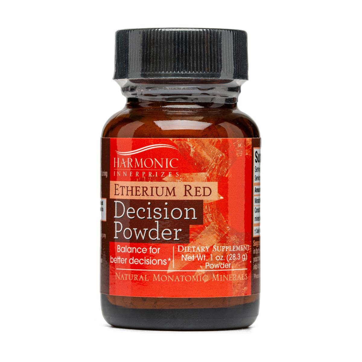 Etherium Red Powder (1oz) | Harmonic Innerprizes | Raw Living UK | Supplements | Harmonic Innerprizes Etherium Red integrates the thinking of the brain with the emotions of the heart - useful during times of difficult decisions.