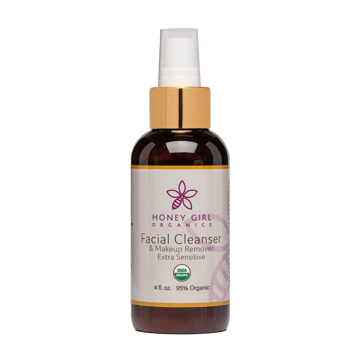 Facial Cleanser &amp; Make Up Remover Extra Sensitive | Honey Girl Organics | Raw Living UK | Skin Care | Beauty | Honey Girl Organic Face &amp; Eye Cream EXTRA SENSITIVE (4oz): Cleanser &amp; Make-Up Remover is a cleansing/makeup removing cream made with all-natural products.