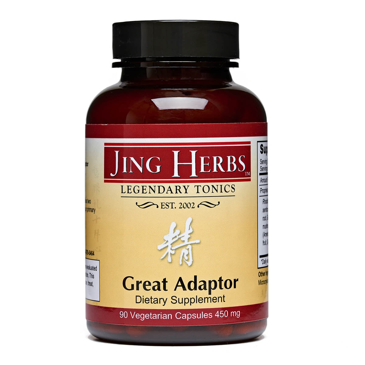 Great Adaptor Capsules | Jing Herbs | Raw Living UK | Tonic Herbs | Jing Herbs Great Adaptor (Capsules): this formula contains seven adaptogenic herbs, including adaptogens Rhodiola, Eleuthero, Reishi and Gynostemma.