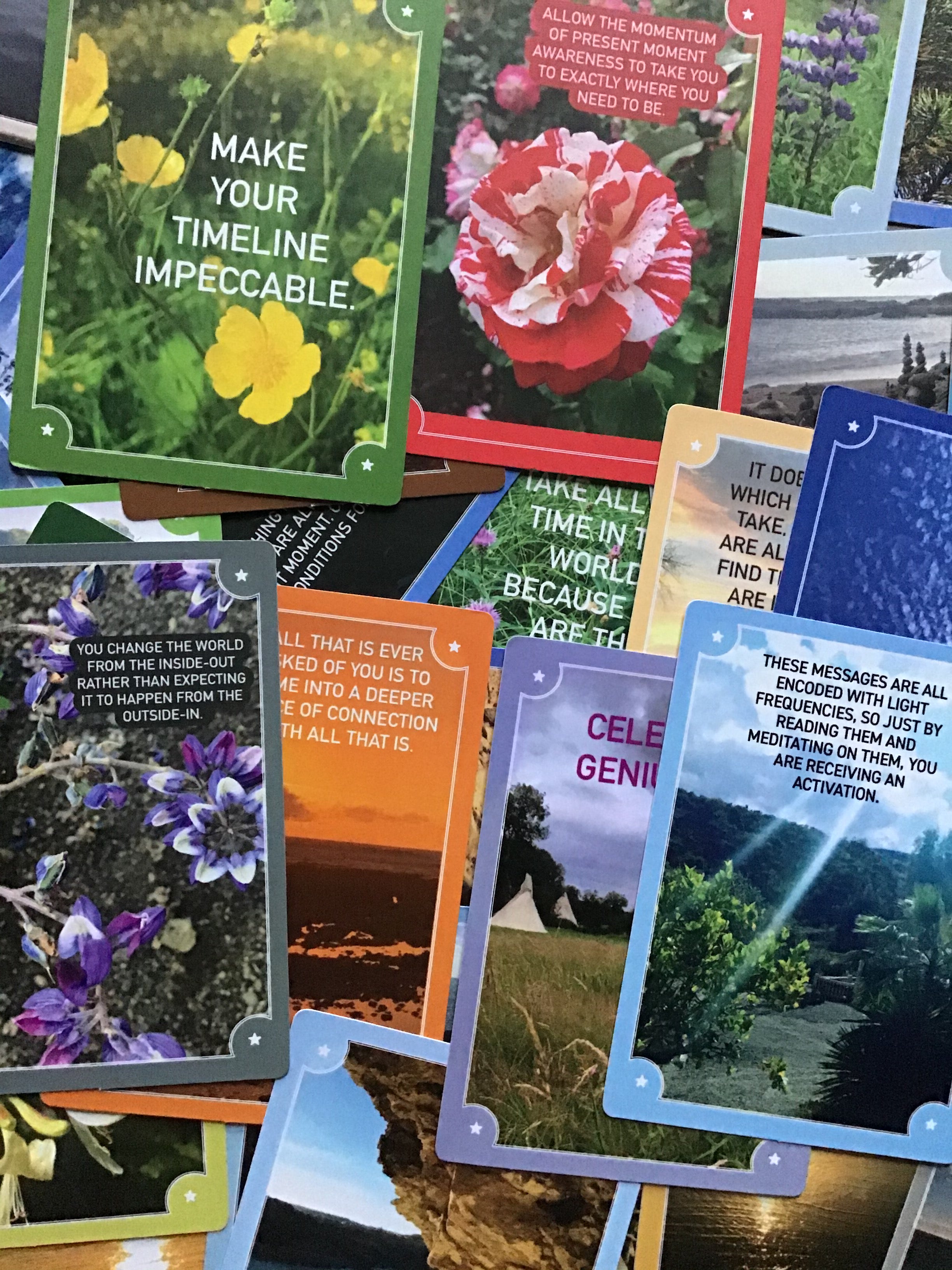 Actually Magic Oracle Cards | Kate Magic | Raw Living UK | This set of 55 cards is created to serve as an ascension tool, a way to tune into higher awareness, and in doing so shift our consciousness into a new paradigm.