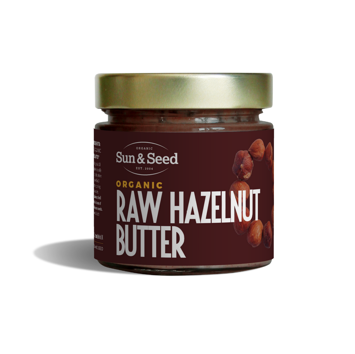 Sun &amp; Seed - Hazelnut Butter - Raw and Organic (200g)